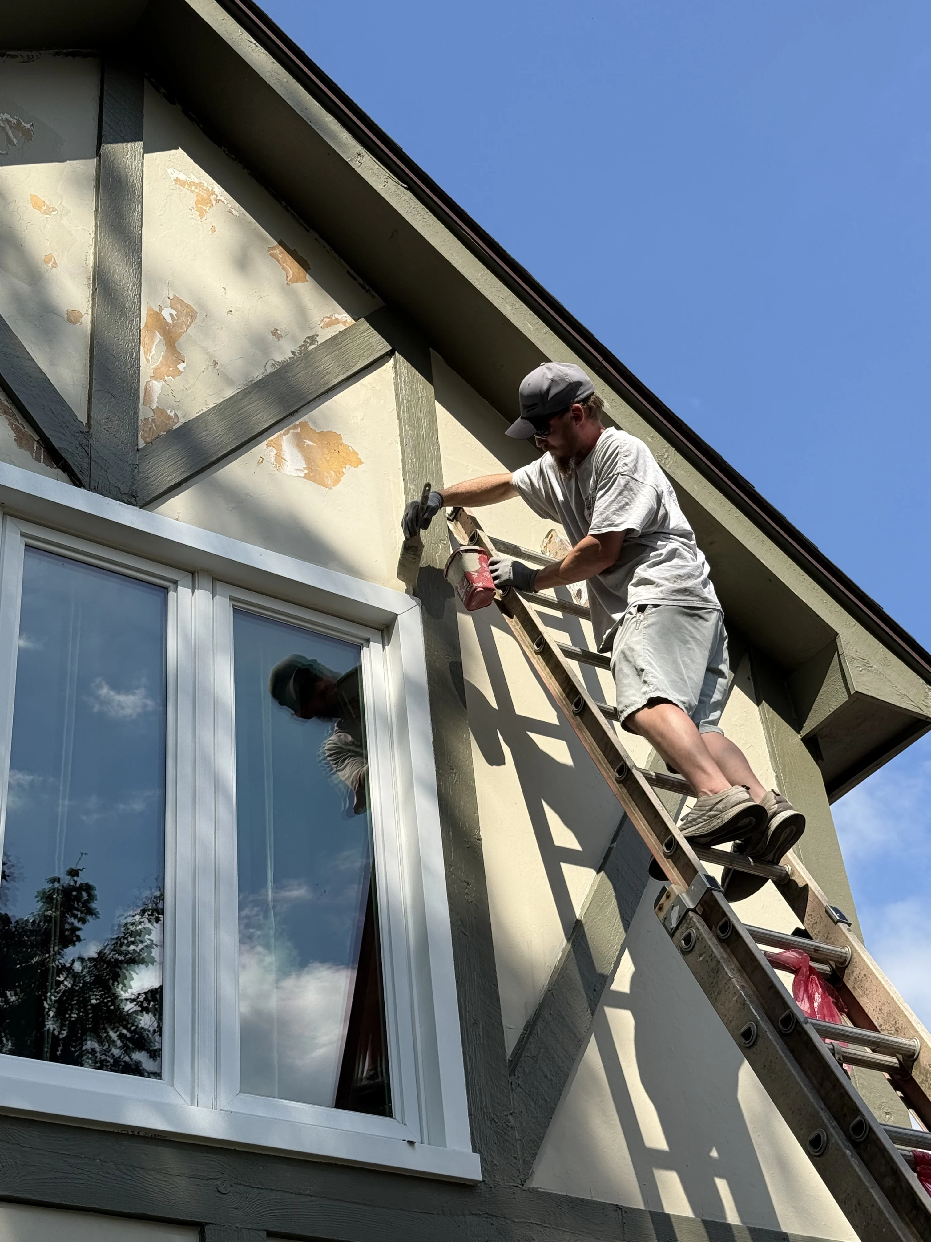 Professional house exterior painting